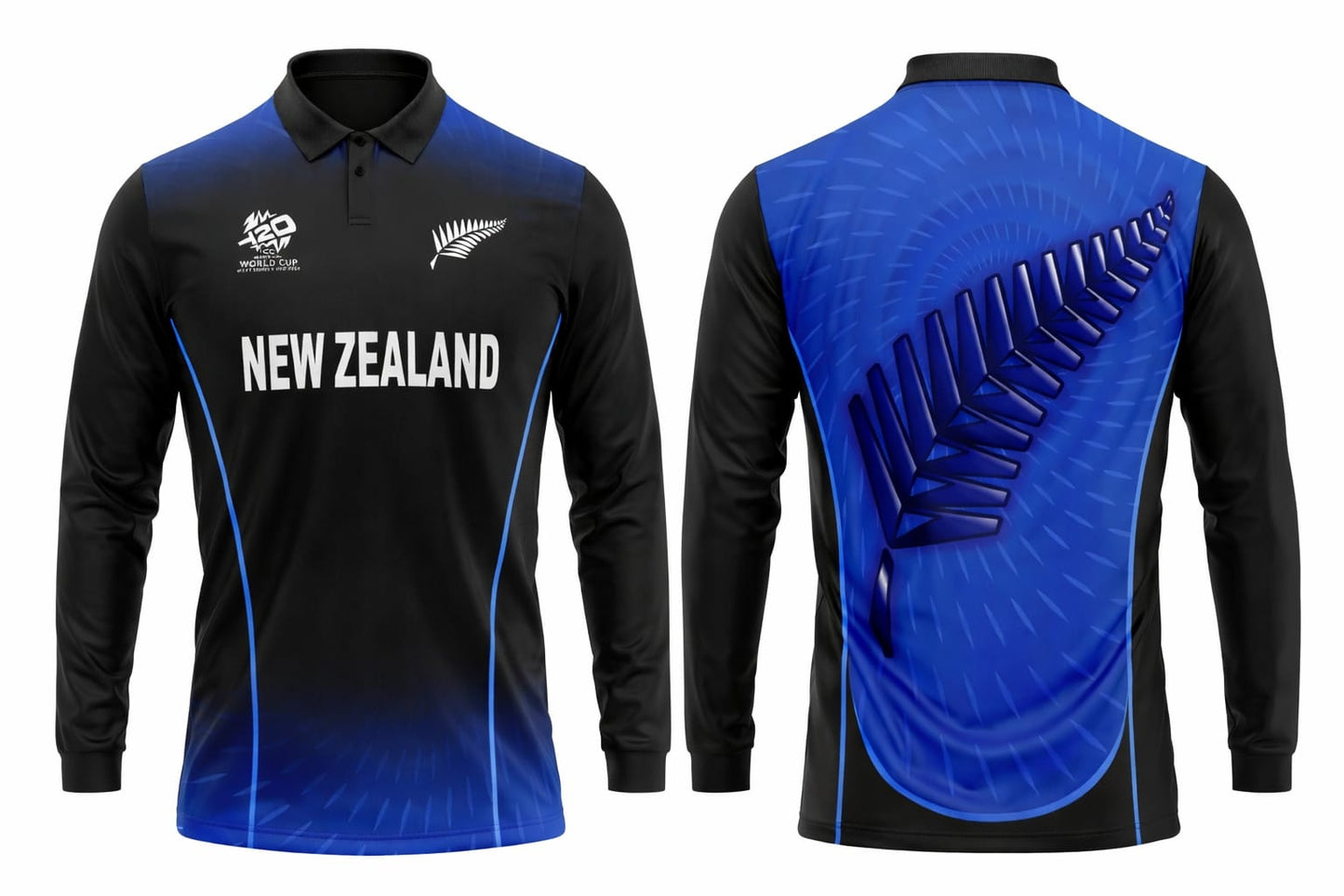 JerseyJuntion Customized Replica New Zealand World Cup 2015 full Sleeves Cricket Jersey