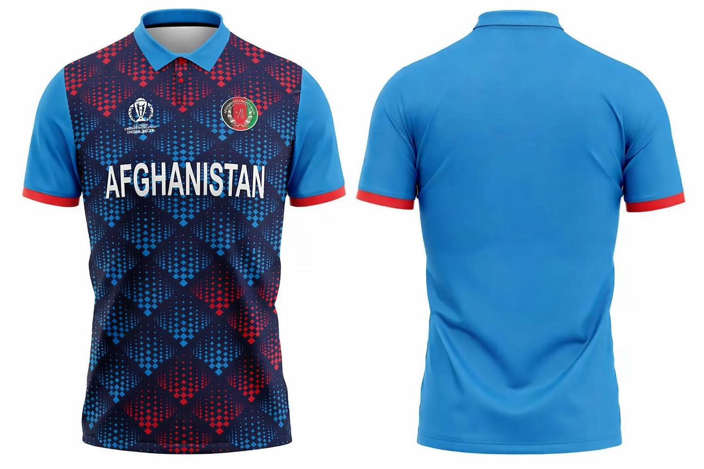 JerseyJunction Customized Replica Afghanistan World Cup 2023 Half Sleeves Fan Jersey