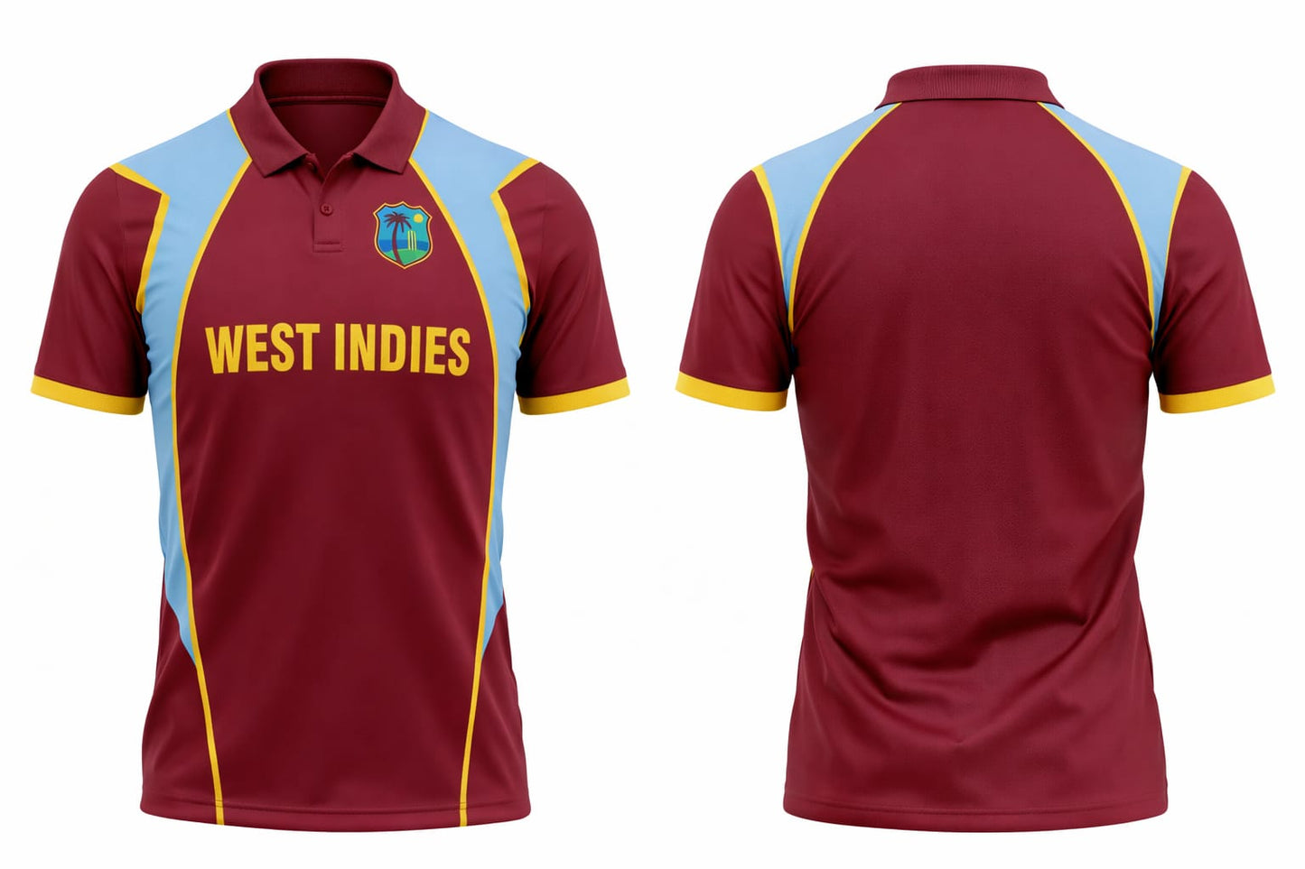 JerseyJunction Customized Replica West Indies World Cup 2012 Half Sleeves Fan Jersey