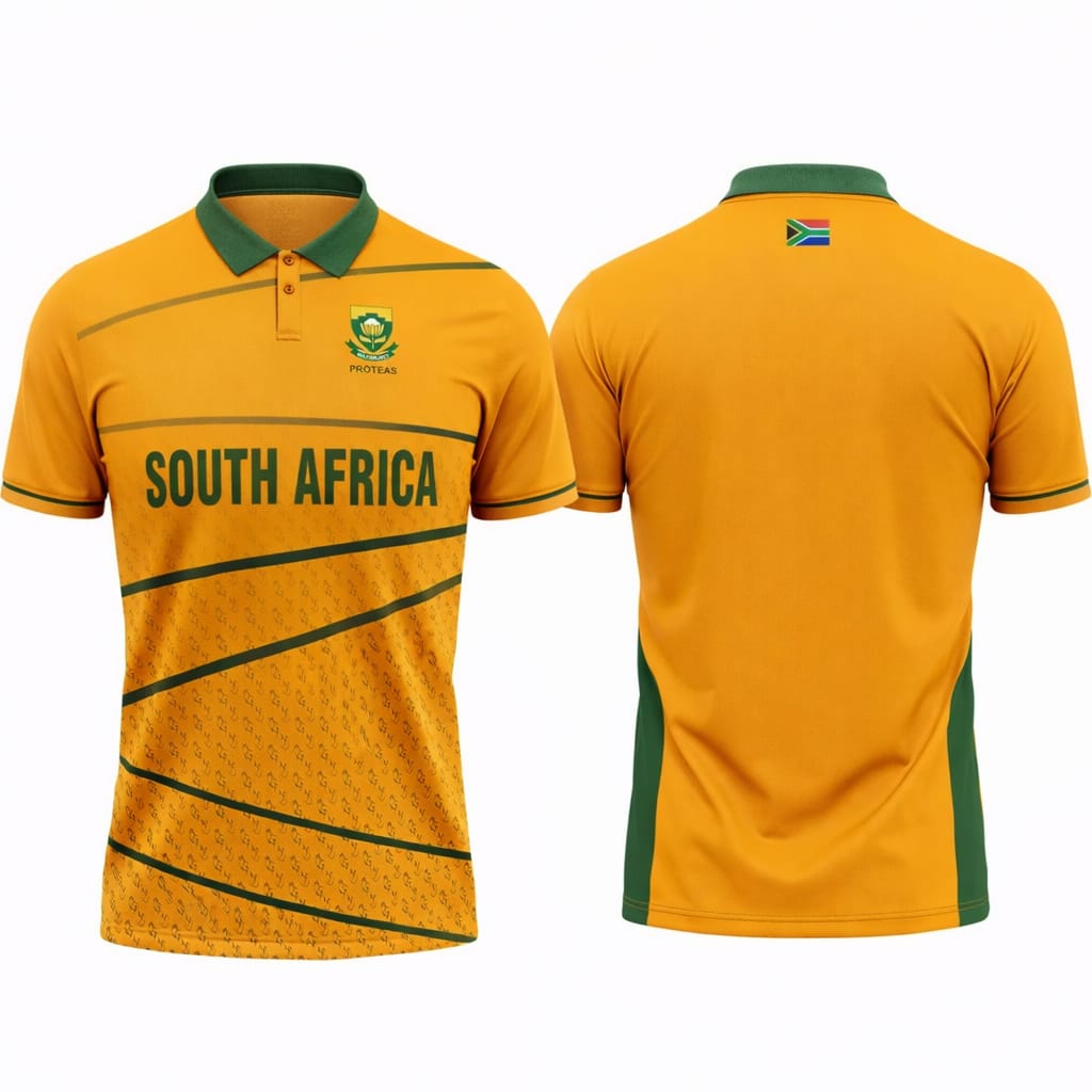 JerseyJunction Customized Replica South Africa 2022 World Cup Cricket Jersey