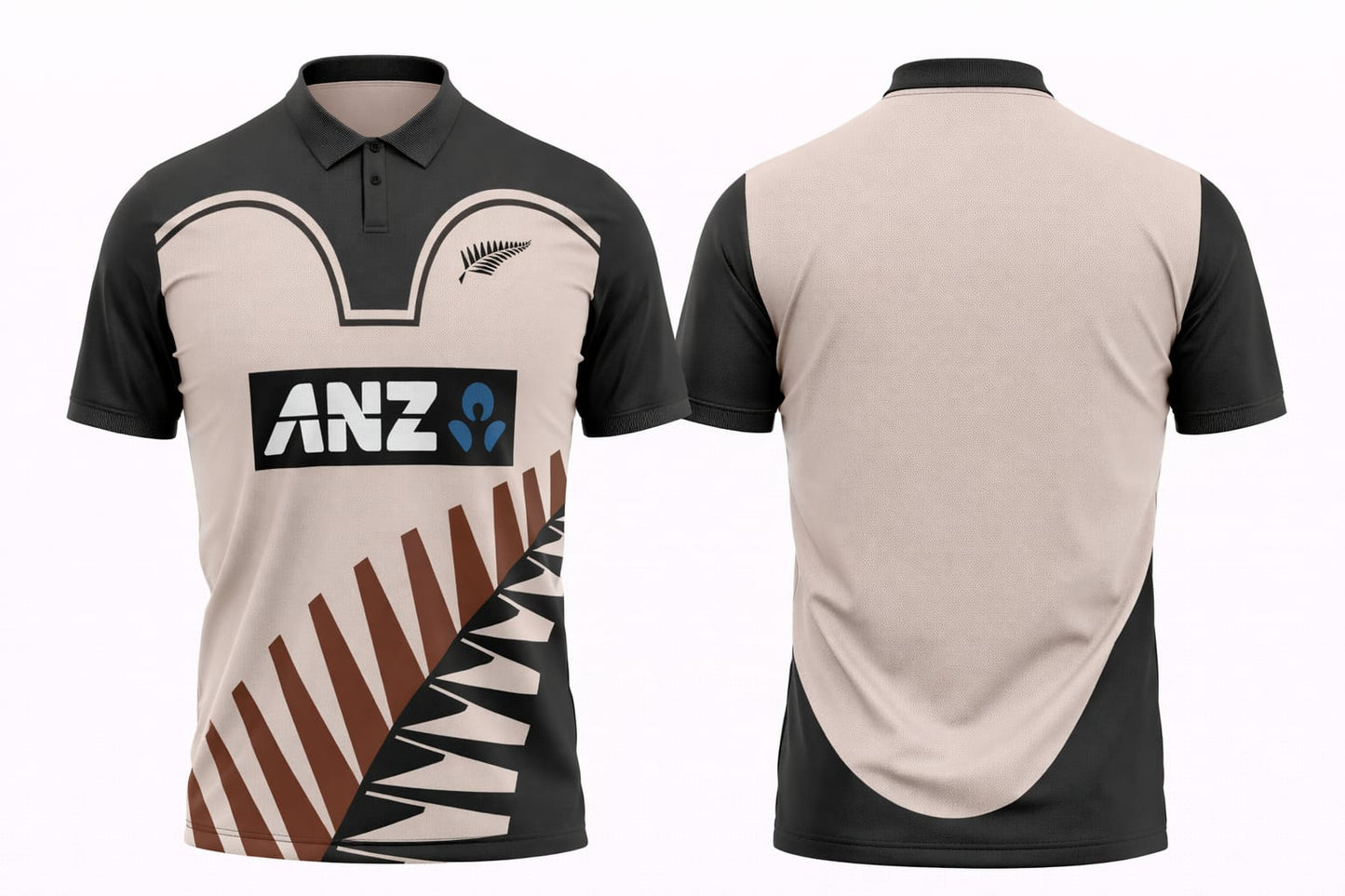 JerseyJuntion Customized Replica New Zealand World Cup Retro Half Sleeves Jersey