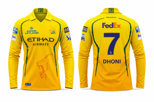 JerseyJunction Customized Csk latest 2026 jersey Full Sleeves