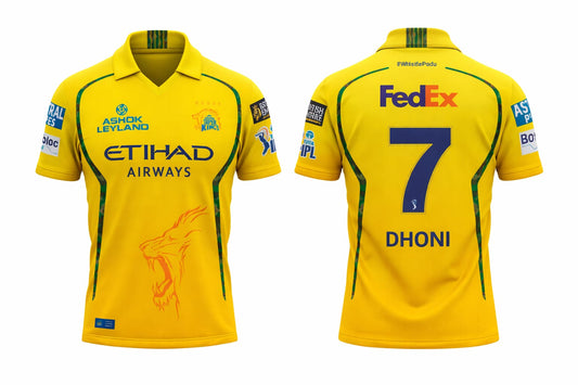 JerseyJunction Customized Csk latest 2026 jersey Half Sleeves