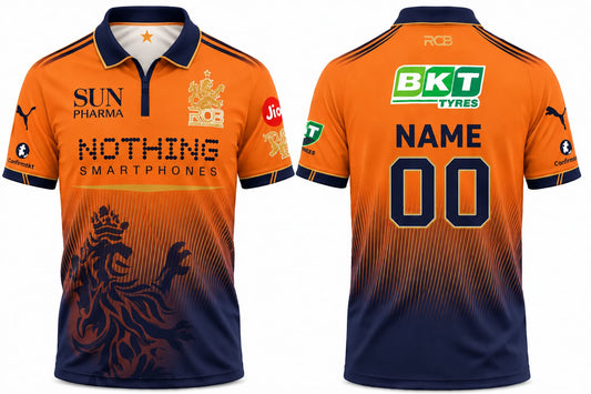 JerseyJunction Customized RCB Jersey Concept orange