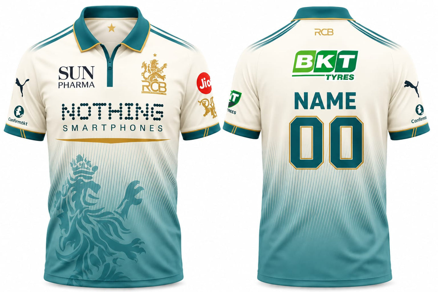 JerseyJunction Customized RCB Jersey Concept cream and green