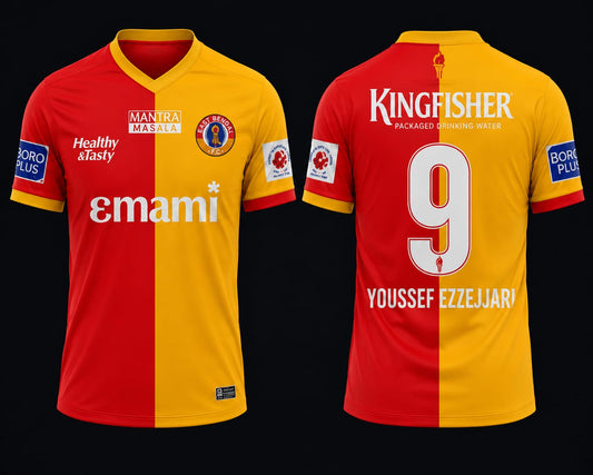 JerseyJuntion Customized Replica East Bengal jersey YOUSSEF EZZEJJARI
