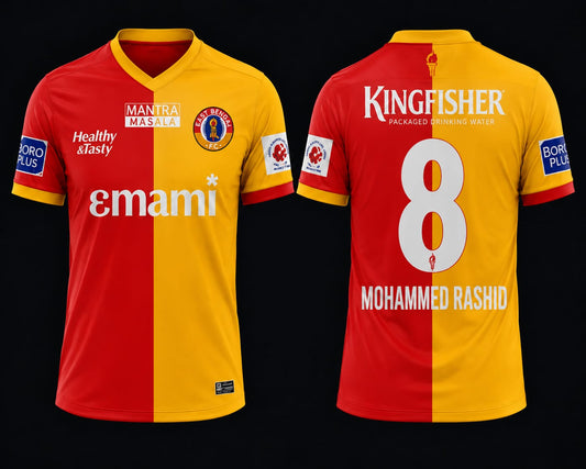 JerseyJuntion Customized Replica East Bengal jersey MOHAMMED RASHID