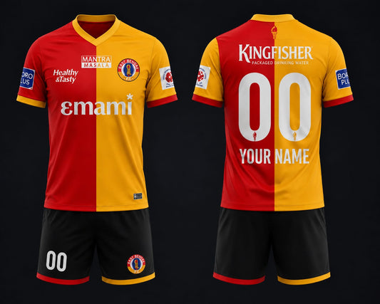 JerseyJuntion Customized East Bengal  jersey with shorts