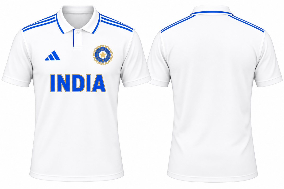 JerseyJunction Customized India test polo neck half sleeve jersey