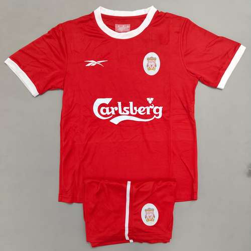 JerseyJunction Liverpool Home 1998-00 Retro Jersey with Shorts