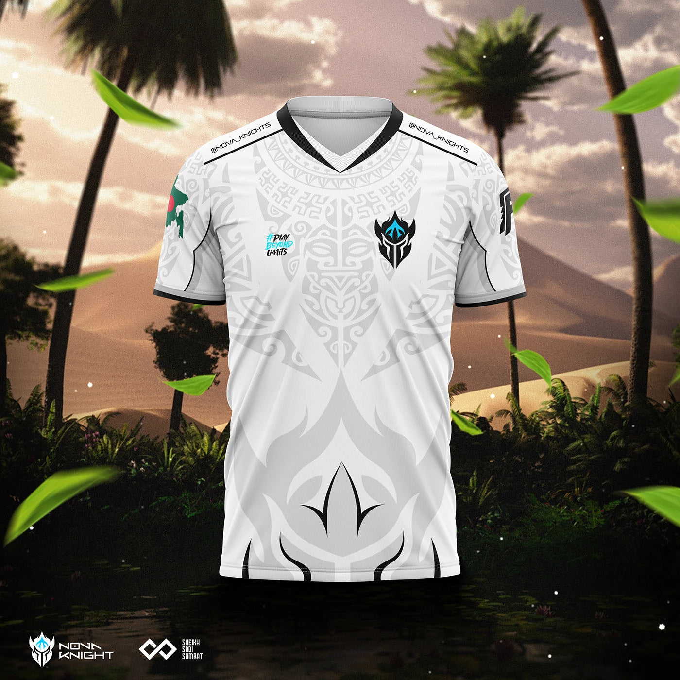 NOVA KNIGHTS Customized Esports Gaming Jerseys – Add Name, Number & Logo