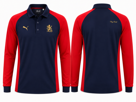 JerseyJunction Customized RCB Black red travel jersey full sleeves