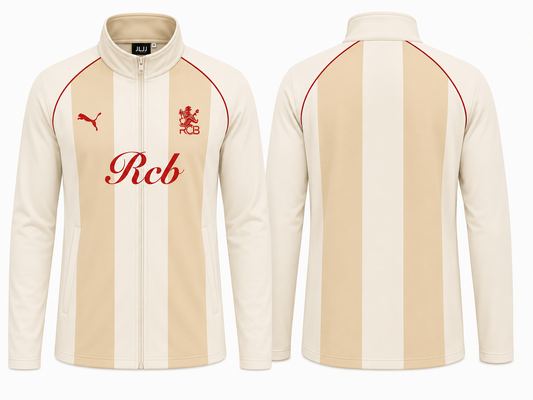 JerseyJunction Customized RCB White travel jacket