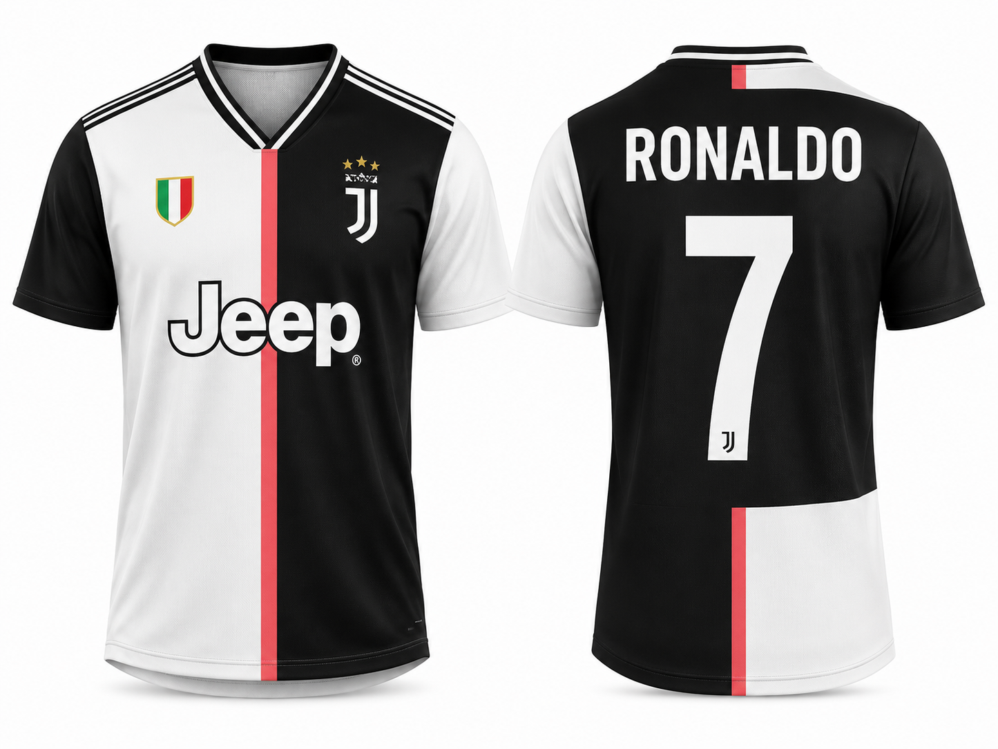 Jerseyjunction Juventus Home Jersey 2019/20 – Custom Name & Number Football Jersey