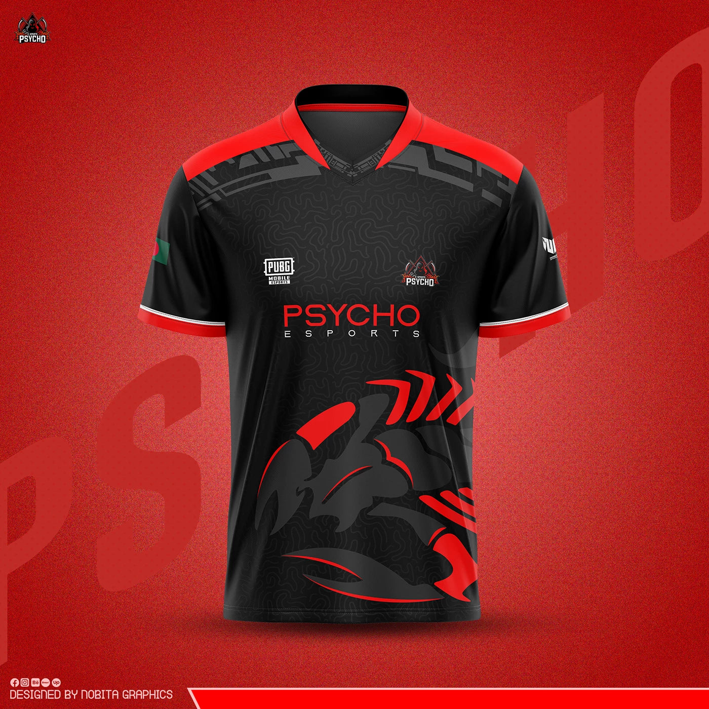 Physcho Customized Esports Gaming Jerseys – Add Name