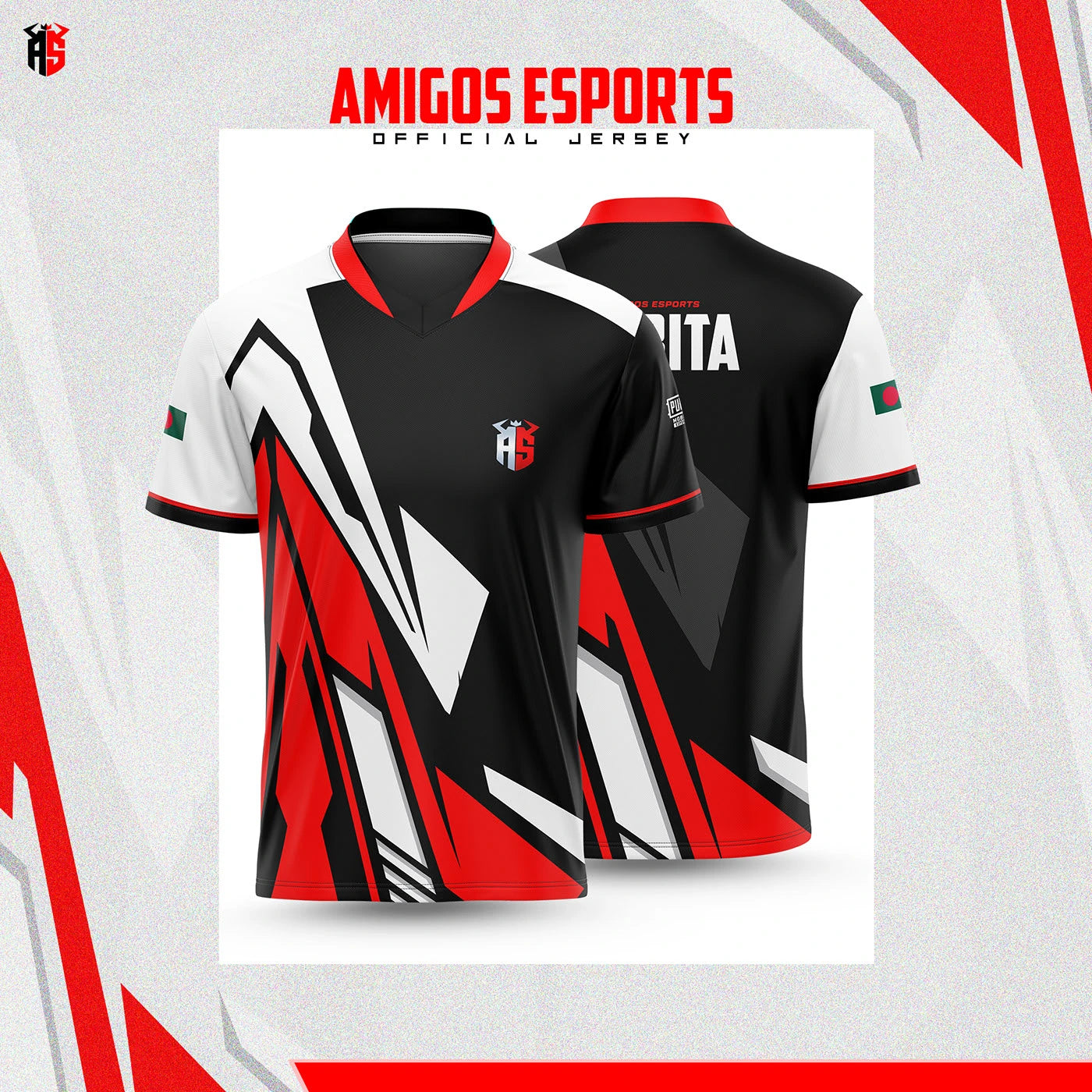 Amigos Customized Esports Gaming Jerseys – Add Name