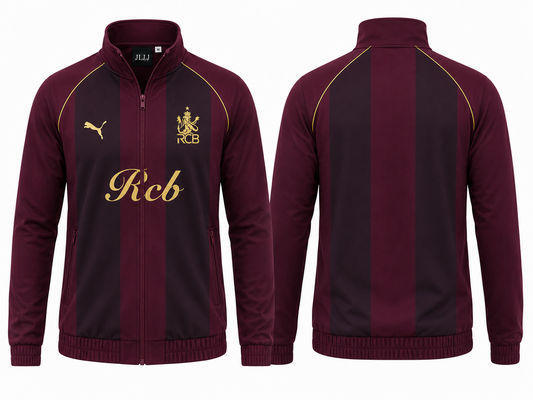 JerseyJunction Customized RCB Maroon travel jacket