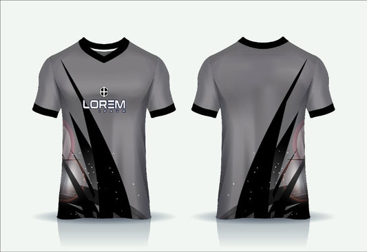 100% Personalized V-Neck Half Sleeve Sports Jersey