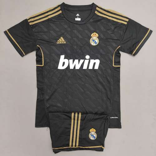 Real Madrid Away 11 12 Retro Full with Shorts