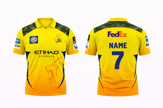 JerseyJunction customized polo neck half sleeves CSK Jersey