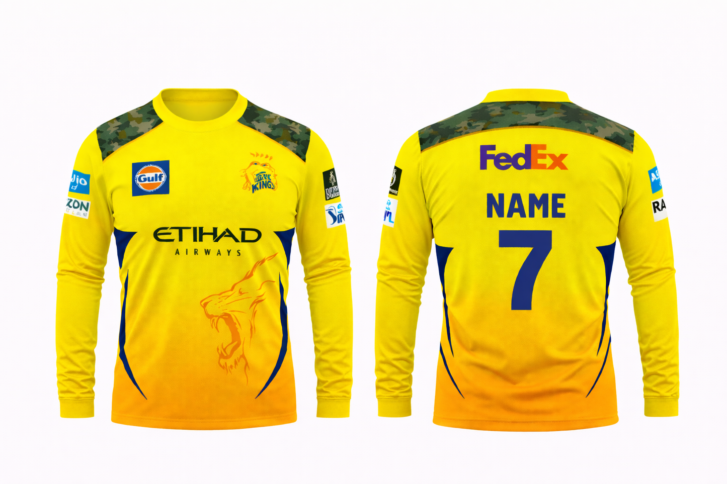 JerseyJunction Customized CSK Jersey round neck full sleeves