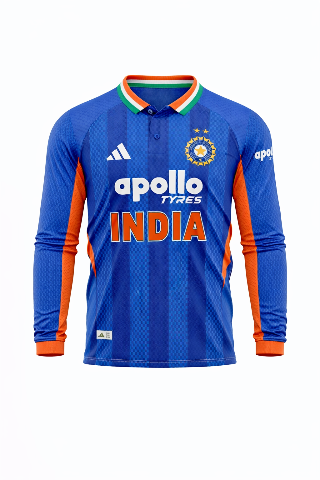 JerseyJunction Customized India 2026 Polo neck full sleeves World cup jersey