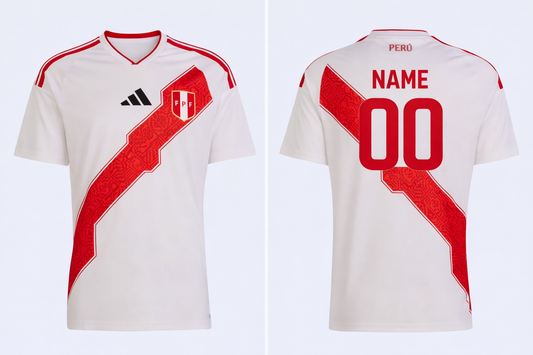 JerseyJunction Customized Peru 2026 Home Jersey – Youth Fan Replica