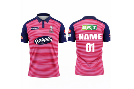 JerseyJunction Customized Rajasthan Royals IPL Replica Cricket Jersey 2022