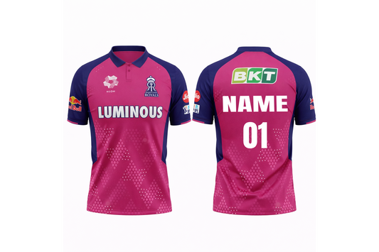 JerseyJunction Customized Rajasthan Royals IPL Cricket Jersey 2024