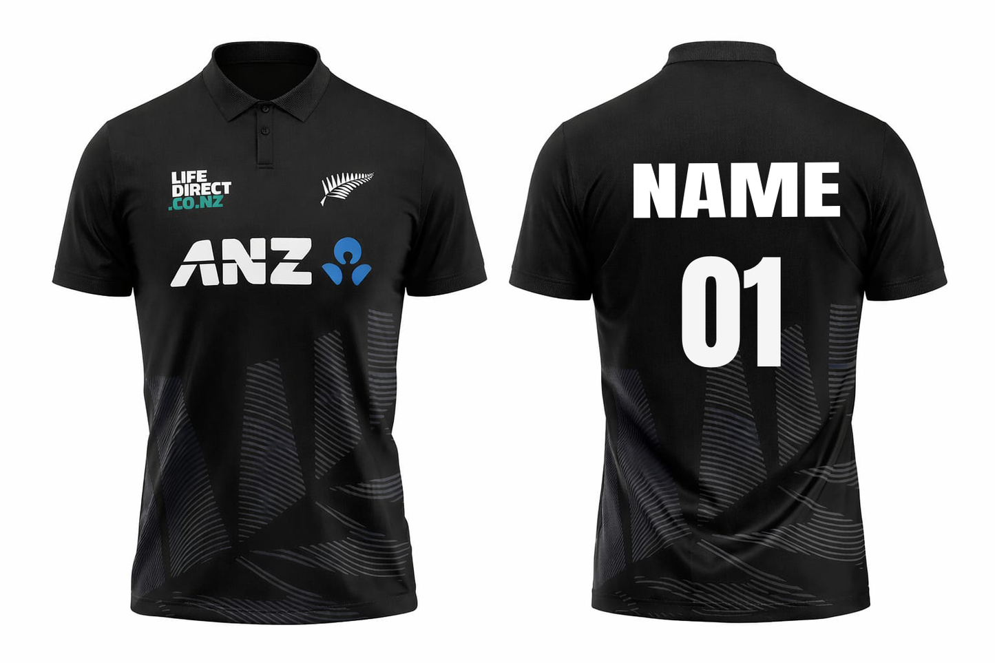 JerseyJunction Customized Replica New Zealand World Cup Half Sleeves Jersey