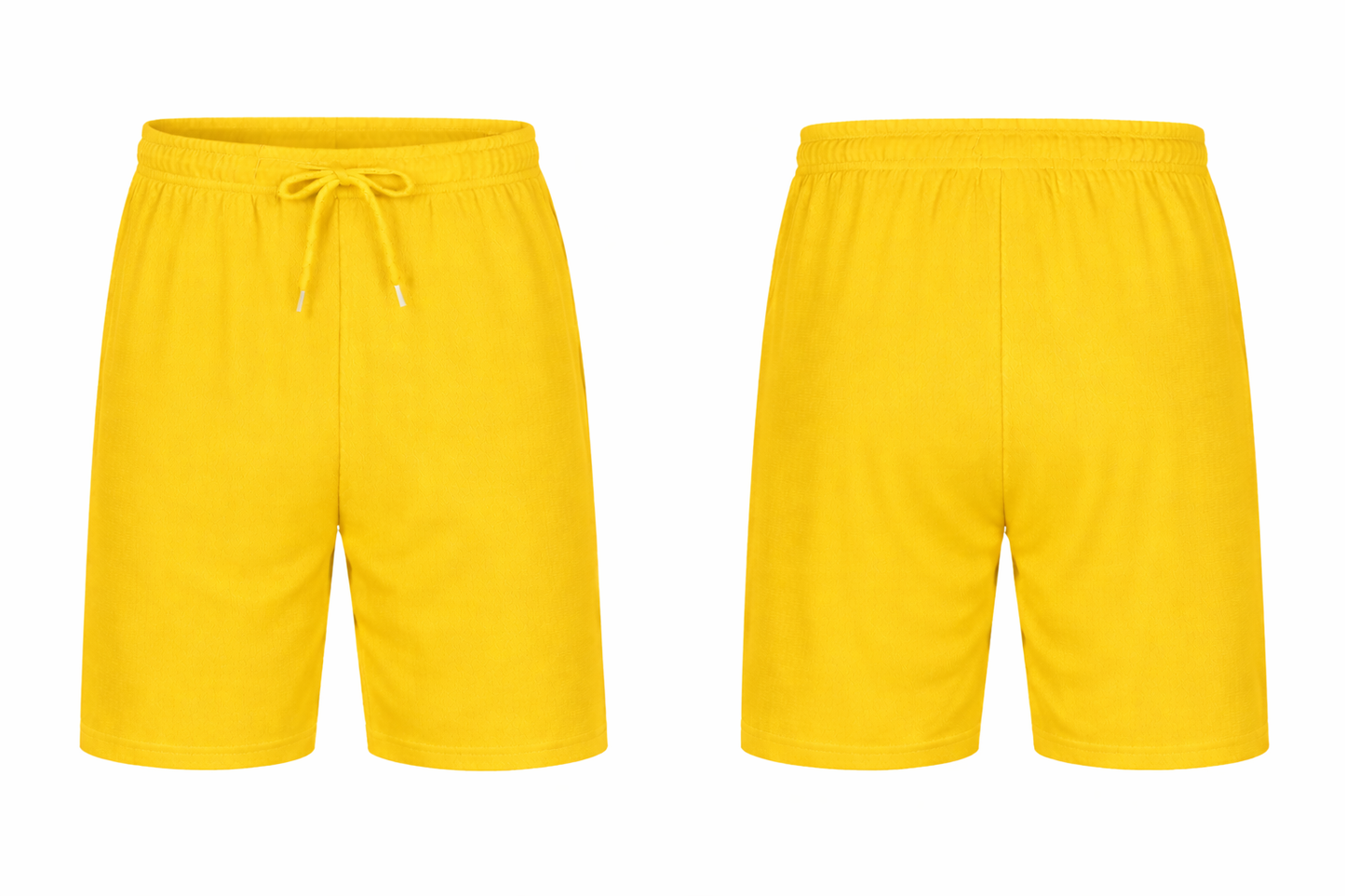 Plain shorts yellow color