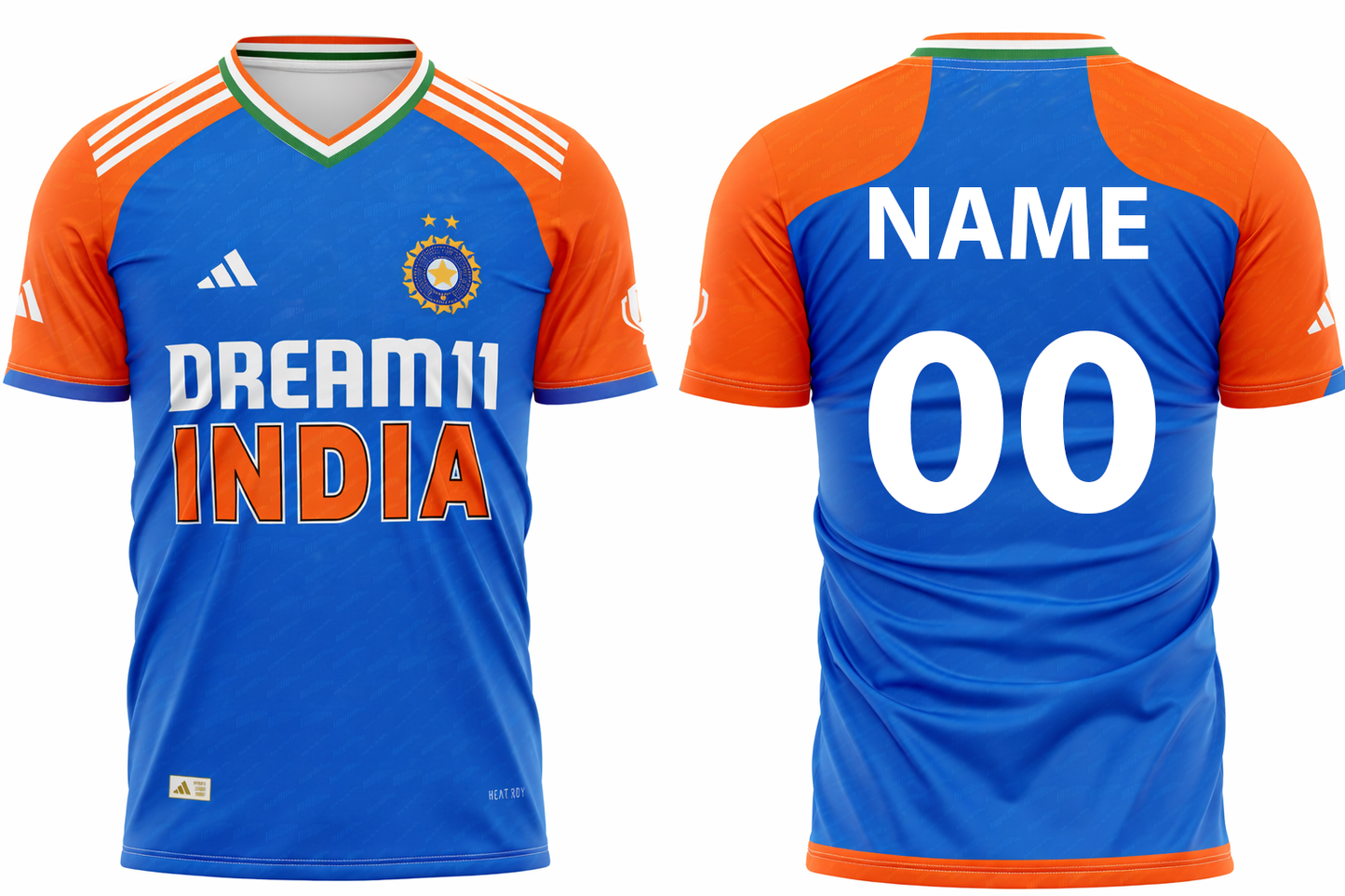 JerseyJunction Customized India 2025 Asia cup V neck jersey
