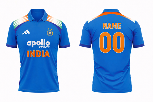 Customized India odi jersey add your name and number