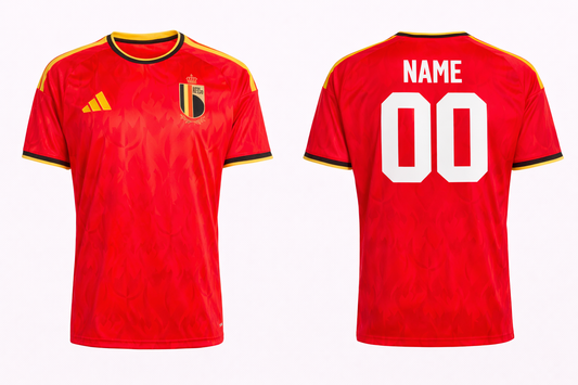 JerseyJuntion Customized Belgium 2026 Home Jersey – Men’s Fan Replica