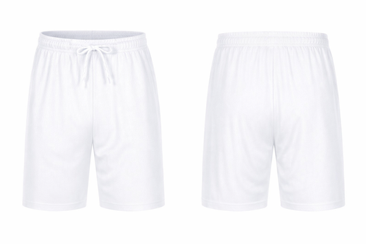 Plain shorts white color