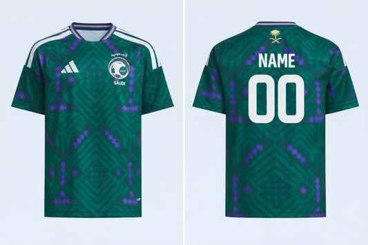 JerseyJunction Customized Saudi Arabia 2026 Home Jersey – Youth Fan Replica