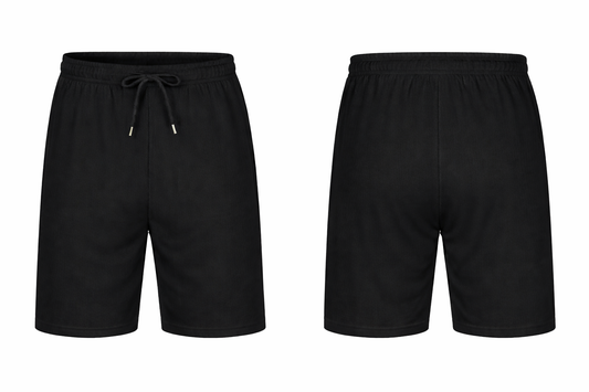 Plain shorts black color