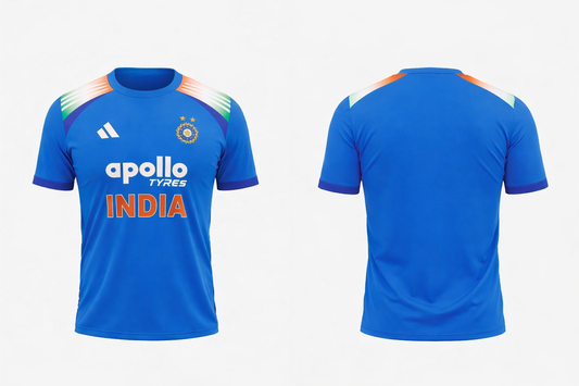 Customized India odi jersey polo neck full sleeve add your name and number