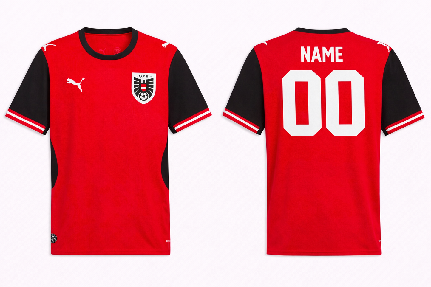 JerseyJunction Customized Austria 2026 Home Jersey – Men’s Fan Replica