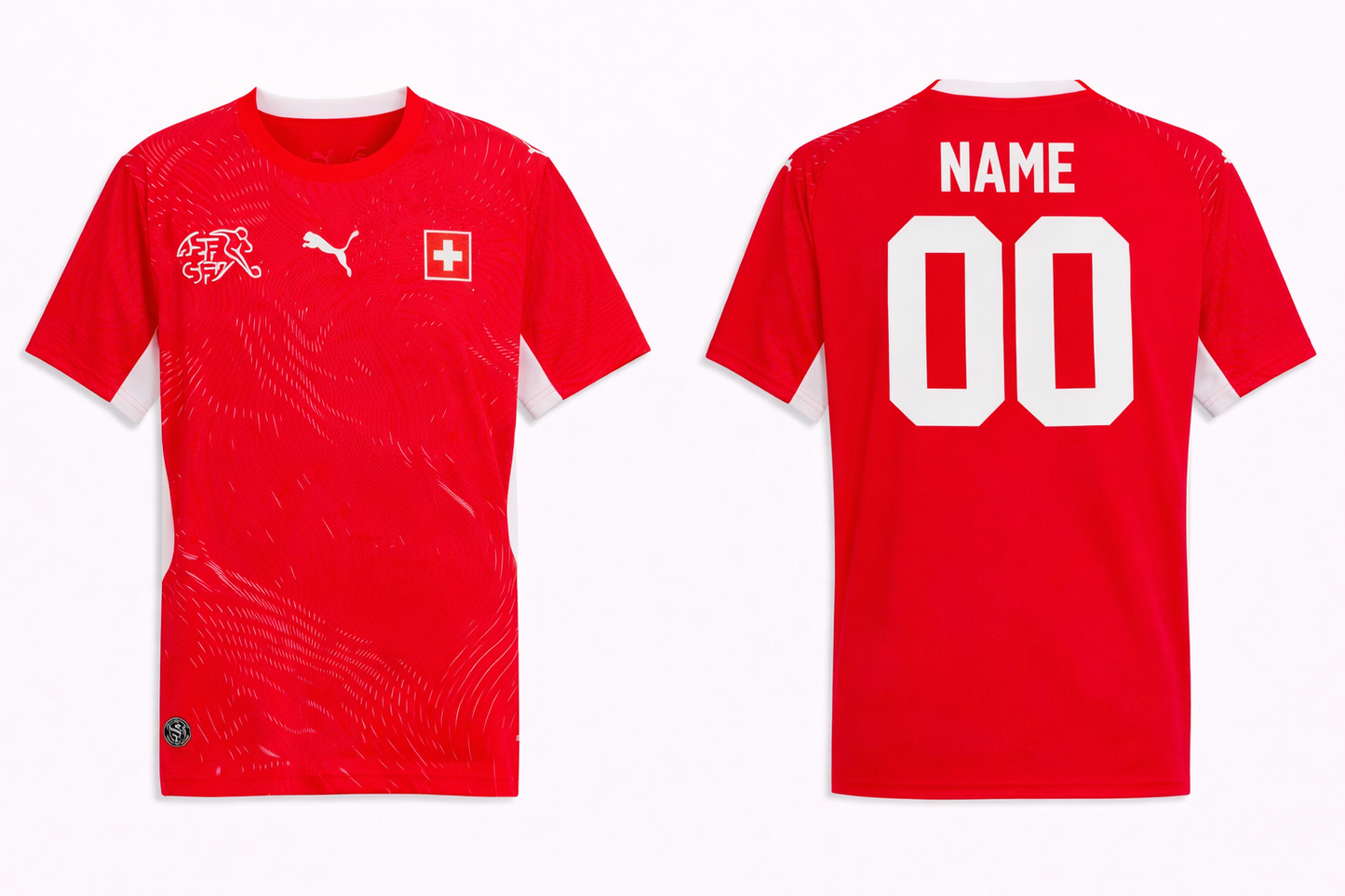 JerseyJuntion Customized Switzerland 2026 Home Jersey – Men’s Fan Replica