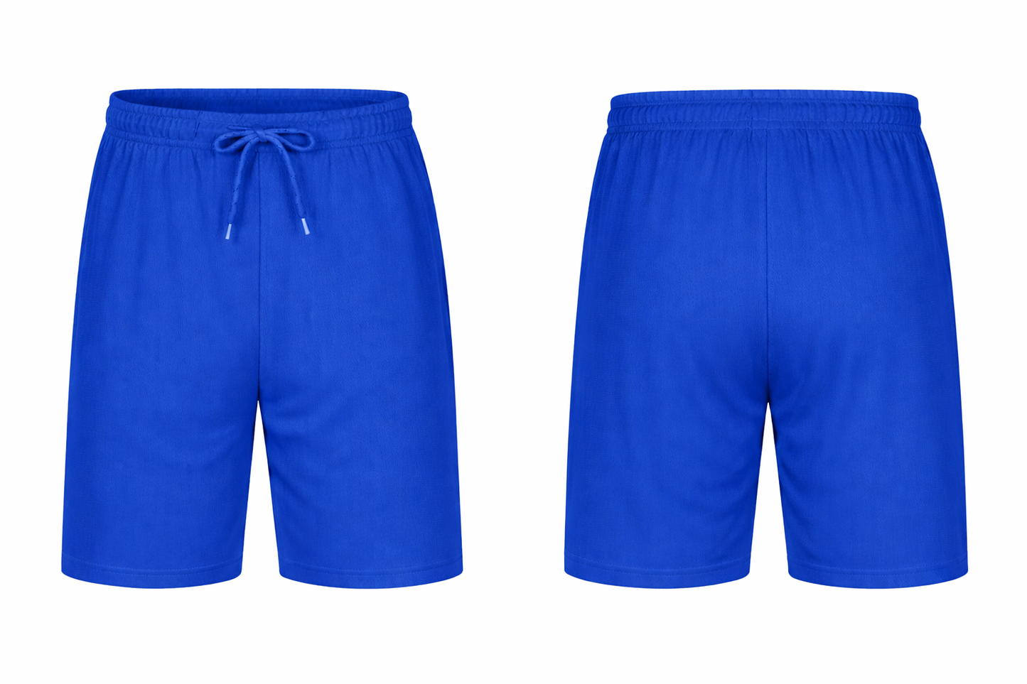 Plain shorts royalblue color