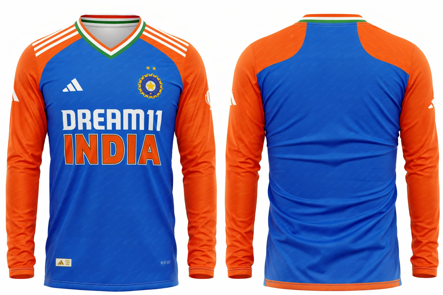 JerseyJunction Customized India 2025 Asia cup jersey v neck full sleeve