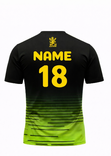JerseyJunction Customized Bengaluru IPL Jersey 2024 round neck half sleeve green jersey