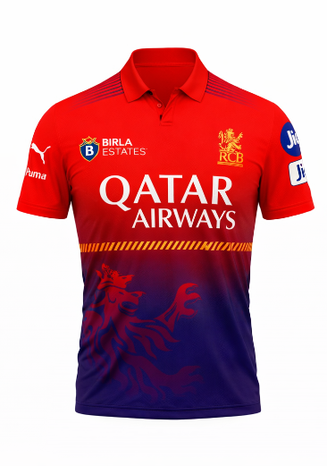 JerseyJunction Customized Bengaluru IPL polo neck practice jersey Jersey 2025