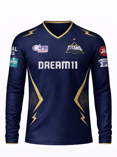 JerseyJunction customized GT Gujrat titans full sleeve v neck jersey