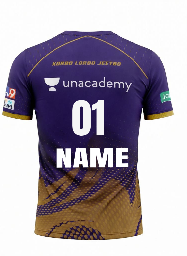 JerseyJunction Kolkata Knight Riders round neck IPL Jersey 2022