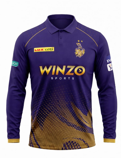 JerseyJunction Kolkata Knight Riders polo neck full sleeves IPL Jersey 2022