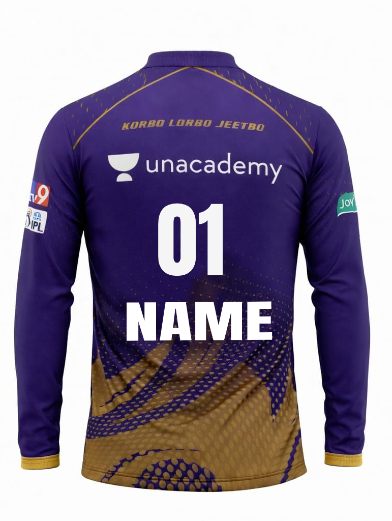 JerseyJunction Kolkata Knight Riders polo neck full sleeves IPL Jersey 2022