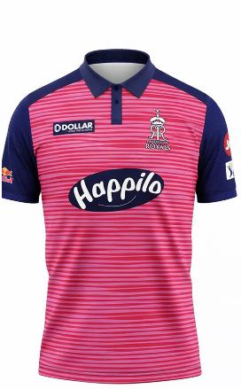 JerseyJunction Customized Rajasthan Royals IPL Replica Cricket Jersey 2022