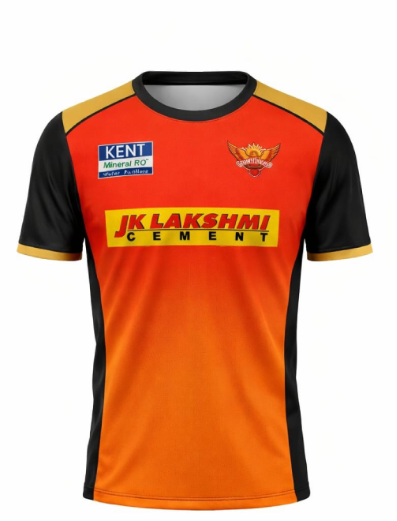 JerseyJunction customized Sunrisers Hyderabad IPL Replica Jersey 2022 round neck